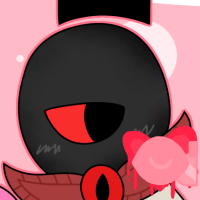 jen and astus next to each other with astus posing with a peace sign on his right hand. the background is pink with dots