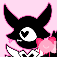 knight jen holding a sword. there is an eye, stars, a heart and a switch 2 around her on a pink background