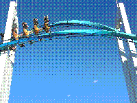 gatekeeper with the ride going through the loop