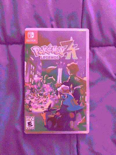 pokemon legends z-a on my bed